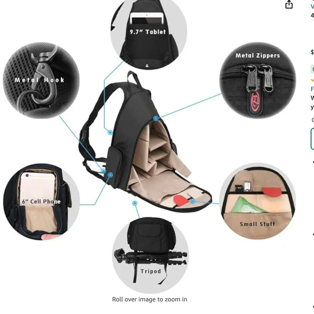 Camera Bag Sling (Like New)